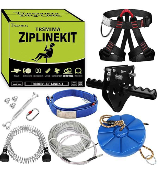 Recalled TT TRSMIMA zipline kit, version with a turnbuckle and harness