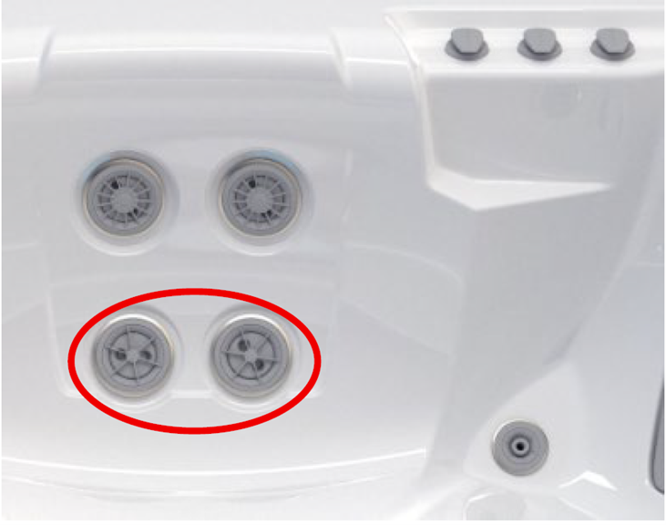The recalled jets have a red circle around them
