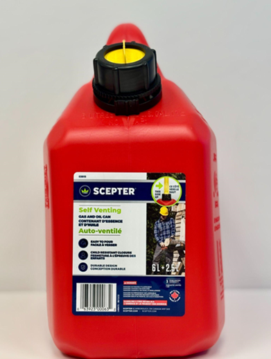 Scepter Fuel Containers Recalled Due to Risk of Serious Injury or Death from Flash Fire, Burn and Child Poisoning; Violates Mandatory Standards for Portable Fuel Containers; Imported by Mameix Retail