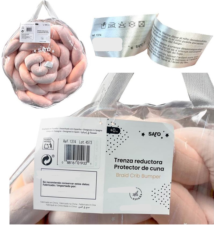 Location of product tags showing 