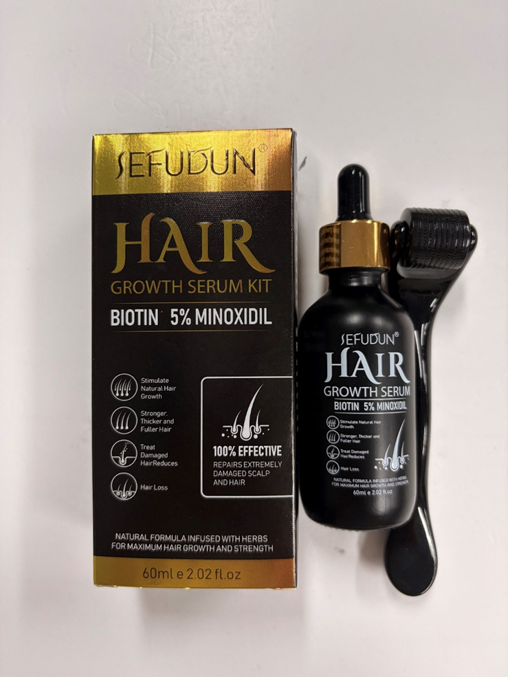 Sefudun 5% Minoxidil Hair Growth Serum Kits Recalled Due to Risk of Serious Injury or Death from Child Poisoning; Violates Mandatory Standard for Child-Resistant Packaging; Sold on Amazon by Nengmiaokeji