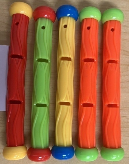 Recalled Sloosh Dive Sticks, Model 40041 (shown outside of box)
