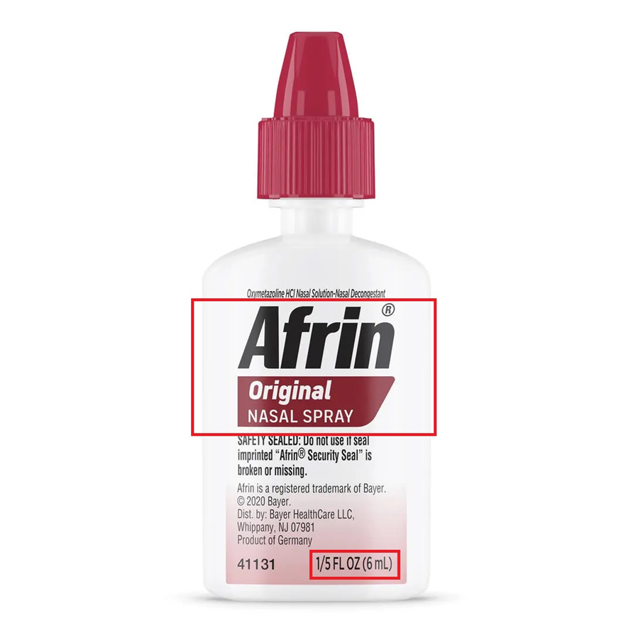 Bayer Recalls 6 mL Size Afrin Original Nasal Spray Bottles Due to Risk of Serious Injury or Illness from Child Poisoning; Violates Mandatory Standard for Child-Resistant Packaging