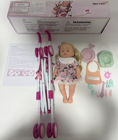 Mommy's Baby Lovely Deluxe Baby Doll Playsets Recalled Due to Risk of Serious Injury or Death from Choking Hazard; Violate Small Parts Ban; Sold on Temu by TOYHW