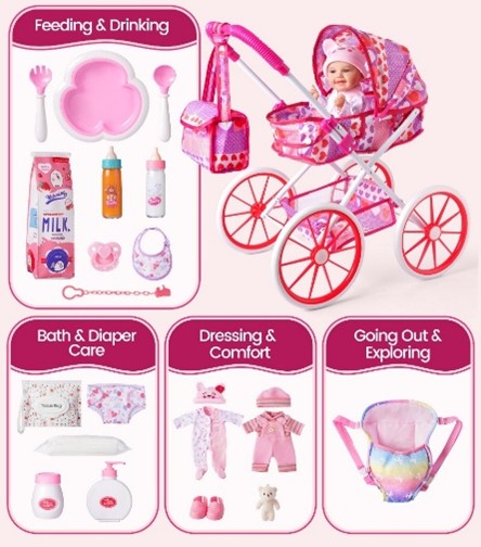 BABESIDE Doll and Stroller Children's Toys Recalled Due to Risk of Serious Injury or Death from Choking Hazard; Violate Small Parts Ban; Sold on Amazon by HYBDOLLS