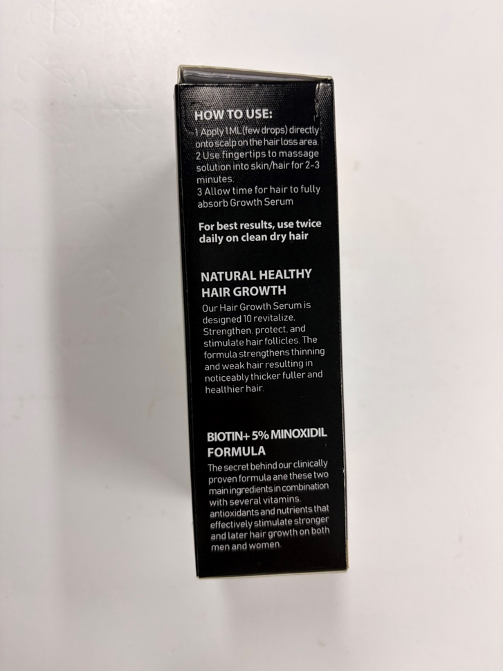 Recalled Sefudun 5% Minoxidil Hair Growth Serum Kit for Men Packaging (Box Side)
