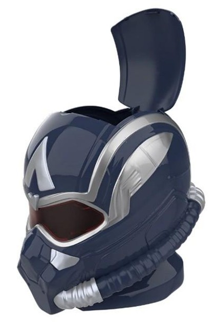 Recalled Captain America Popcorn Helmet Container with LED Lights with lid open