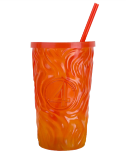 Recalled Human Torch Cup with LED Lights in red