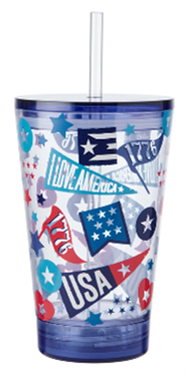 Recalled Built LUUM LED Tumbler - BLUE FIREWORKS