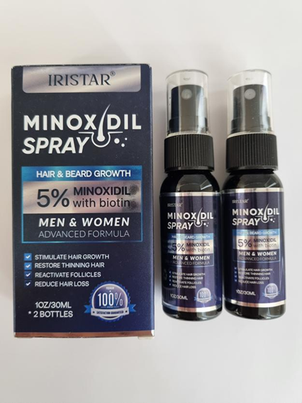 Iristar Minoxidil Spray Bottles for Hair and Beard Growth Recalled Due to Risk of Serious Injury or Death from Child Poisoning; Violates Mandatory Standard for Child-Resistant Packaging; Sold on Amazon by Moralowen