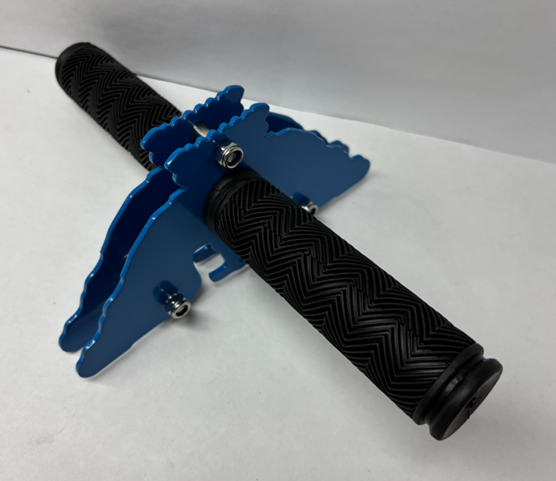 Recalled TT TRSMIMA zipline kit, version with a blue trolley