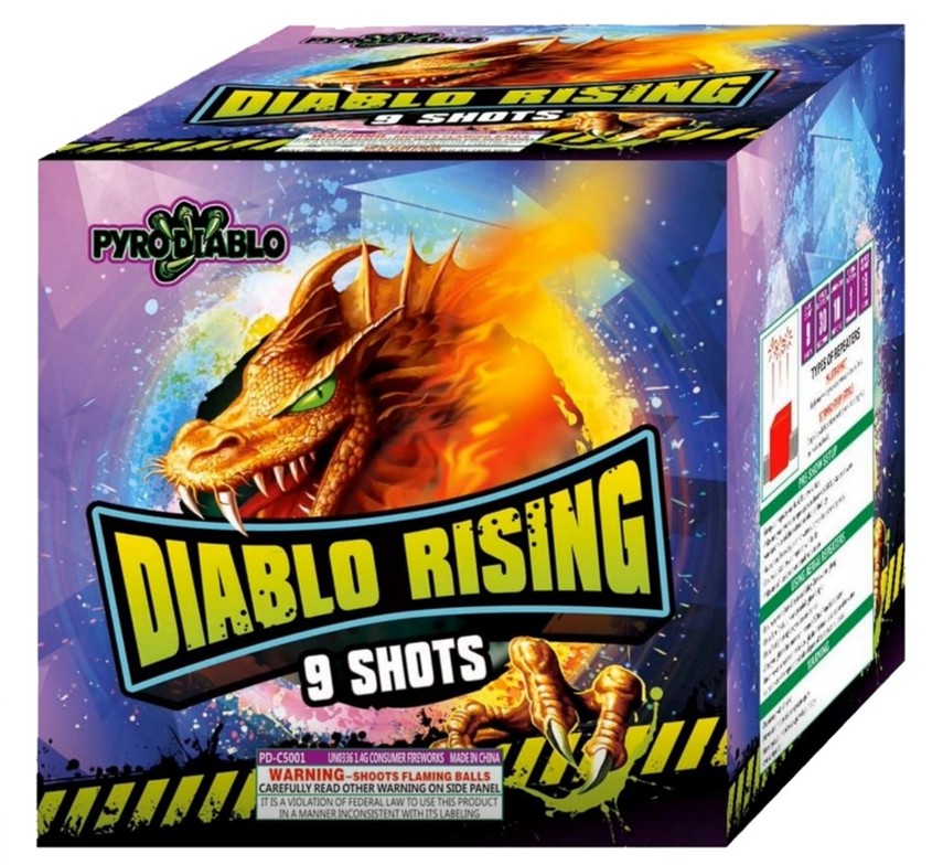 Bada Boom Fireworks Recalls Pyro Diablo "Diablo Rising" Fireworks Due to Risk of Serious Injury or Death from Explosion and Burn Hazards; Violate Fireworks Ban